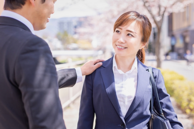 外回り　会社員