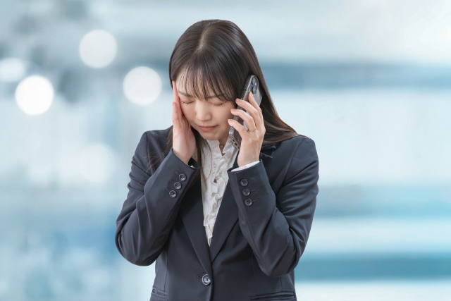 感覚過敏で困っている様子